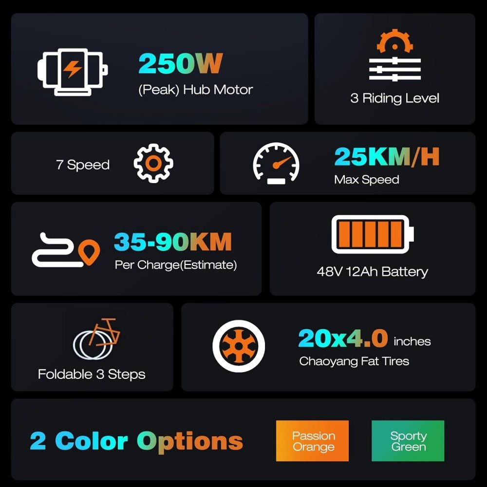 HITWAY BK10S Bicicleta Eléctrica Plegable