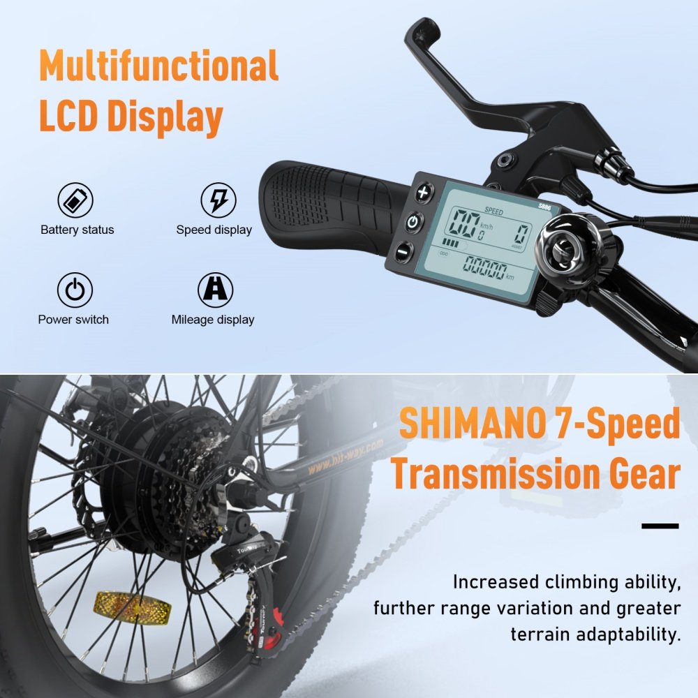 bk11 pantalla y frenos shimano - ytd bicis electricas hitway bk11 pantalla y frenos shimano - ytd bicis electricas