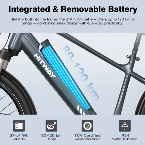 HITWAY BK33 E-BIKE - BATERIA