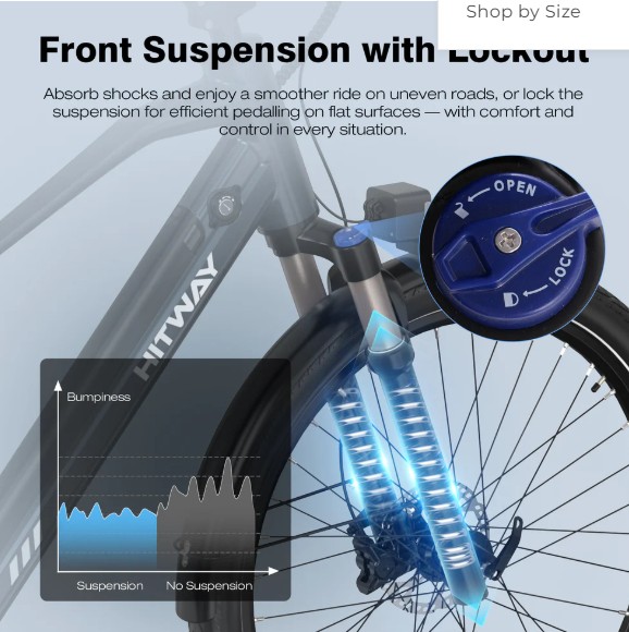 HITWAY BK33 E-BIKE - SUSPENSION