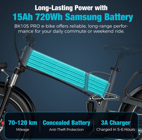 HITWAY BK10S Pro bici eléctrica plegable