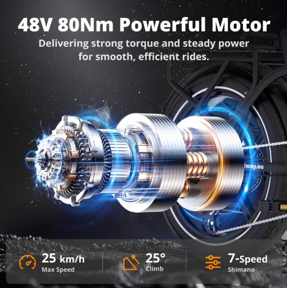 hitway bk6s plus motor HITWAY BK6S plus bici eléctrica plegable