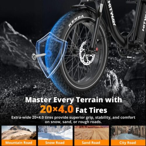 hitway bk6s plus ruedas HITWAY BK6S plus bici eléctrica plegable