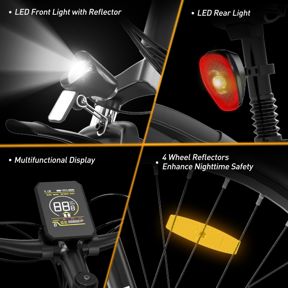 HITWAY BK7S E-BIKE - luces HITWAY BK7S E-BIKE - luces